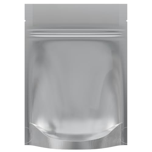 Mylar Style Barrier Bags – Zipper w/Heat Seal – 100 Bags (Gloss Gold/Clear, 1/8 Ounce - 3.62?x5?x1.5?) - color: Gloss Gold / Clear, size: 3.62x5x1.5 Inch (Pack of 100)