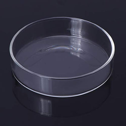 Aquarium Shrimp Feeding Dish High Clear Glass Bottom Feeders Food Bowl 3.9 3.5 3.2 2.4 Inches Round Tray