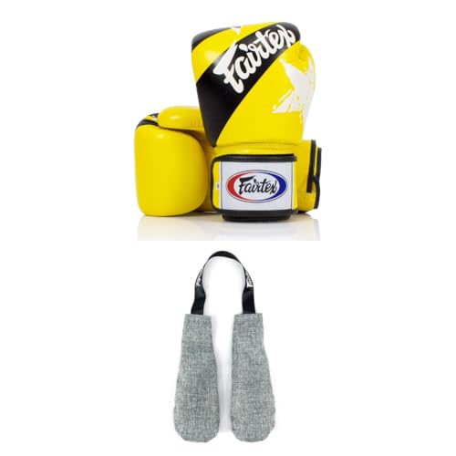 Fairtex BGV1 Boxing Gloves with Deodorizer Inserts | Shock Absorbent Gloves + Odor & Moisture Absorber for Boxing, MMA, Muay Thai | Perfect Bundle for Clean & Durable Gear
