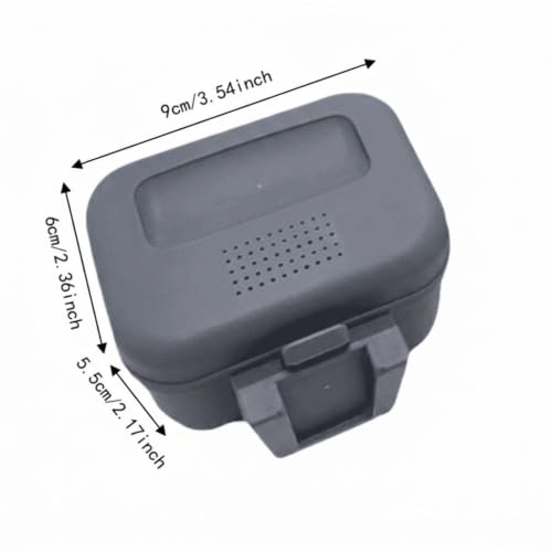 Fishing Bait Boxes - Water Proof Live Bait Container for Shrimp, Portable Bait Holder for Freshwater & Saltwater Fishing (Grey, 3.54x2.36x2.17in)‌