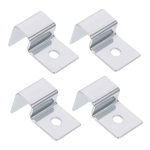 TEHAUX 4pcs Stainless Steel Aquarium Lid Holders Fish Tank Cover Support Brackets for Glass Sturdy and Practical Fish Tank Accessories