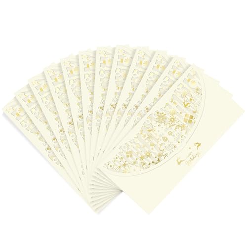 20 Pcs Christmas Money Holder,Money Envelopes for Cash Gift,Beige - color: Beige, size: Horizontal,7.1"×3.5"