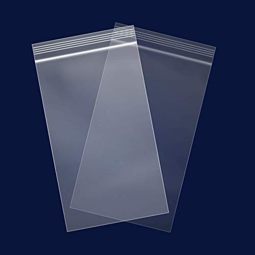iMailer - 100 Count - 5" x 7" Small Zip Bags - Clear Reclosable Zip Plastic Poly Bags 2 Mil with Lock Seal Zipper for A2 A4 A6 Cards & Envelopes, Bakery, Cookies, Treats - size: 5" x 7"