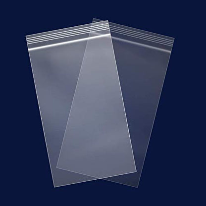 iMailer - 100 Count - 5" x 7" Small Zip Bags - Clear Reclosable Zip Plastic Poly Bags 2 Mil with Lock Seal Zipper for A2 A4 A6 Cards & Envelopes, Bakery, Cookies, Treats - size: 5" x 7"