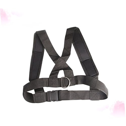 KESYOO Adjustable Sled Fitness Strap Heavy Duty Resistance Training Harness with No Slip Belt System for Core and Posterior Chain Workouts Black Exercise Shoulder Strap