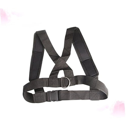 KESYOO Adjustable Sled Fitness Strap Heavy Duty Resistance Training Harness with No Slip Belt System for Core and Posterior Chain Workouts Black Exercise Shoulder Strap