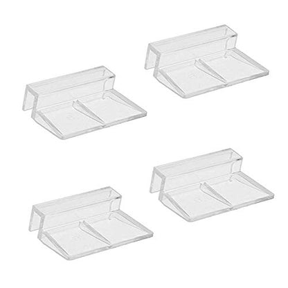 4pcs Clear Color Acrylic Aquarium Fish Tank Glass Cover Clip Support Holder (5mm) - size: 5mm