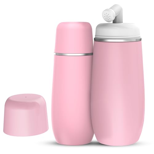 Portable Bidet for Travel, 400ml Peri Bottle, Handheld Personal Hygiene Cleaner, Leakproof & Reusable Wash Bottle for Women & Men (Pink) - color: Pink
