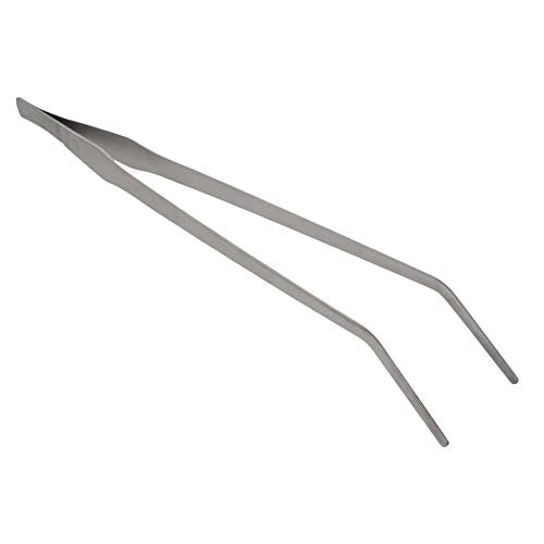 Utoolmart Aquarium Plant Tweezer, Stainless Steel Curved Tweezer, 38cm, for Fish Tank Plant Aquascape Tools, Feeding Tongs, 1 Pcs - color: 1pcs, size: 38cm Curved