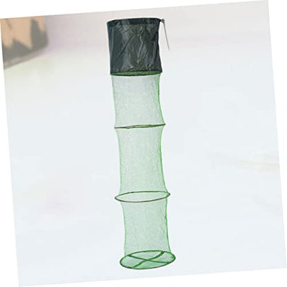 Yardwe Collapsible Fishing Net Lightweight Mesh Tuck Net for Fish Shrimp Use Fishing Tool for Lakes Rivers Sea - size: 150X25X25cm