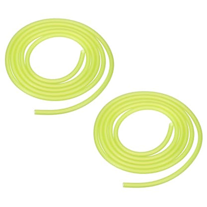 Aquarium Airline Tubing, 5/32"(4mm) ID x 1/4"(6mm) OD 4.9ft PVC Flexible Tube, (2Pcs, Yellow), Intended for Fish Tank Air Pump/Aquarium/Garden/Terrarium Pond - color: Yellow