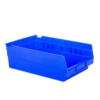 HE HUDSON EXCHANGE 12" x 8" x 4" Plastic Nesting Storage 12” Shelf Bin, Blue - color: Blue, size: 1 Pack