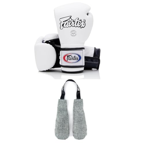 Fairtex BGV9 Boxing Gloves with Deodorizer Inserts | Mexican Style Glove for Hard Hitters + Odor & Moisture Absorber for Boxing, MMA, Muay Thai | Perfect Bundle for Clean & Durable Gear
