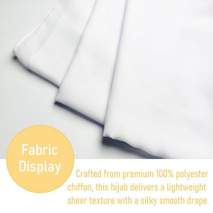 Chiffon Hijab Scarf for Women, Fashion Muslim Hijab Head Wrap Scarves, Shawls and Wraps for Evening Dresses