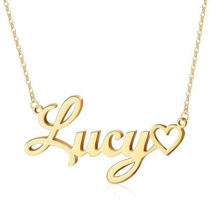 DayOfShe Custom Name Necklace for Women Gifts, 18K Gold Plated Layered Names Necklace Personalized Gifts for Birthday - color: Style 7