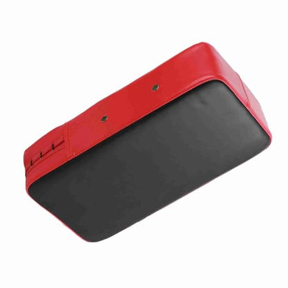 Naroote Foot Target Kicking Pad, Punching Pads, Strike Training Pads with PU Leather Hand Grip Bar, Metal Hook Design - color: Red
