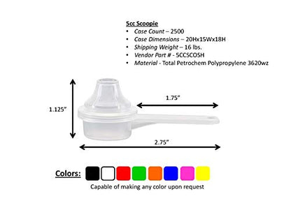 Measuring Scoop & Funnel - No Cap Open Spoon 1-Pack 5cc | Universal open design measuring spoon, Built-in funnel neck pour spout, Quick access cup for coffee powders and baking