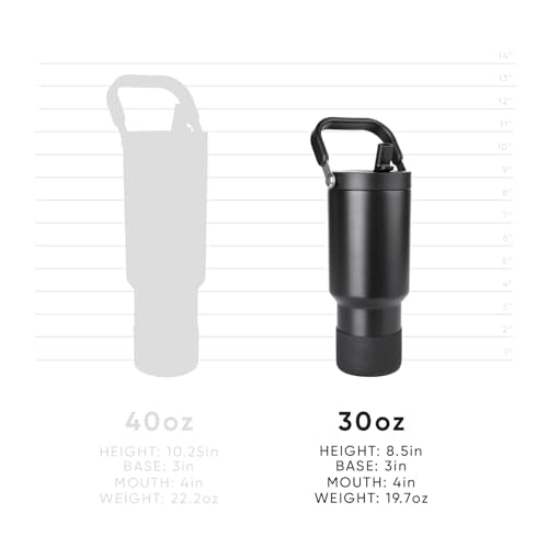 Simple Modern Tumbler with Handle, Water Jug | 30oz | White | Trek Pivot Insulated Stainless Steel Water Bottle | Interchangeable Straw & Chug Lid, Cupholder Friendly | Winter White - color: -Winter White, size: 30 Ounces