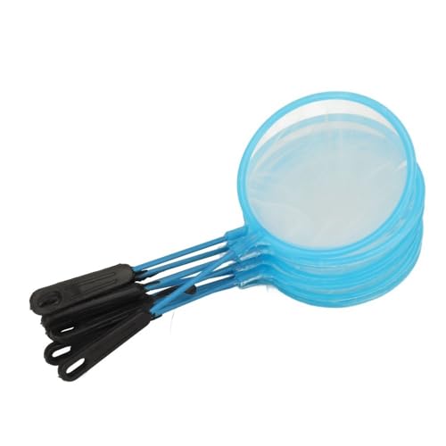 10 Pcs Small Size Fine Sieve Nylon Net Set Plastic Handle High Flexibility Fine Mesh Mini Fish Brine Shrimp Net for Fish Tank