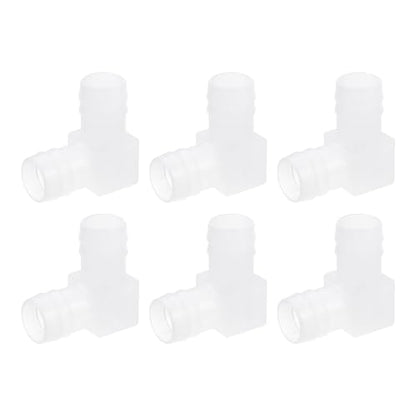 uxcell 11/16" 90 Degree Elbow Hose Barb, 6pcs L-Shaped Aquarium Air Valve Connector Tubing for Fish Tank Pond Air Line - size: 11/16"