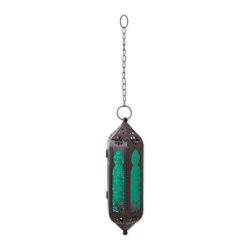 Zings & Thingz 57070457 Blue Hanging Lantern, Black