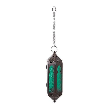 Zings & Thingz 57070457 Blue Hanging Lantern, Black