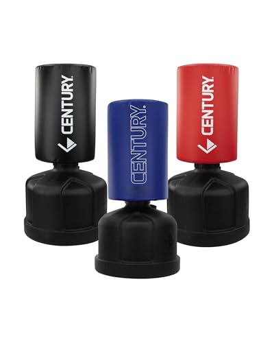 Century Wavemaster Powerline Extra Large, Freestanding Kickboxing Bag, Martial Arts Punching Bag, Eight Height Adjustments, Karate, Tae Kwon Do, MMA, High-Density Foam - color: Black