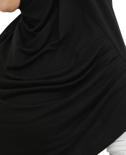 Prien Ready To Wear Hijab For Women, Instant Turban, Soft Muslim Scarf For Prayer, Long Hijabs, Islamic Clothes, Jersey Abaya - color: Black