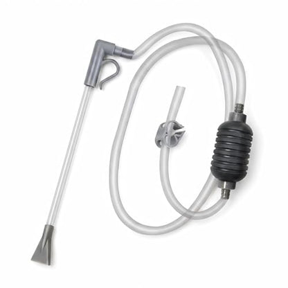 Aquarium Gravel Vacuum Siphon Pump with Flow Control Valve 5.7FT | Gravel Cleaner Water Changer 10-50 Gallon Tanks, J-Hook PVC Hose, Freshwater Saltwater Compatible, Precision Flow Ctrl