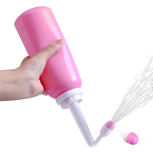 Peri Bottle for Postpartum Care, Travel Large Capacity 12oz/350ml, Portable Handheld Bidet for Perineal Recovery and Cleansing, New Mom After Birth Recovery Essentials - size: 12 Ounce / 350 ml