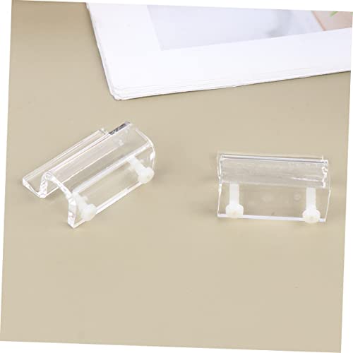 BESPORTBLE 4pcs Acrylic Fish Tank Cover Holder Bracket Practical Support Tool for Open Aquariums Turtle Tanks and Pet Stable and Easy to Install