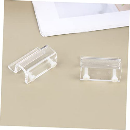 BESPORTBLE 4pcs Acrylic Fish Tank Cover Holder Bracket Practical Support Tool for Open Aquariums Turtle Tanks and Pet Stable and Easy to Install