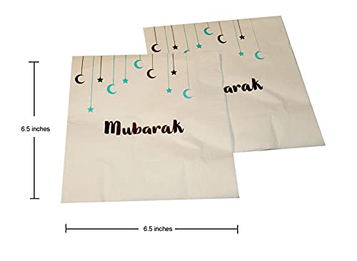 Zaffron Mubarak Design Party Napkins (Pack of 20)