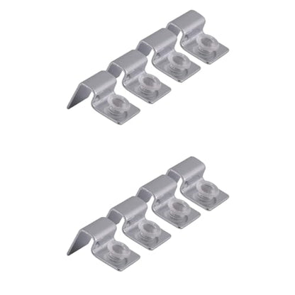 balacoo 2sets Stainless Steel Aquarium Tank Lid Support Clip for Glass Covers Easy Installation Fish Tank Lid Holder Aquarium Accessory 6mm 4pcs*2