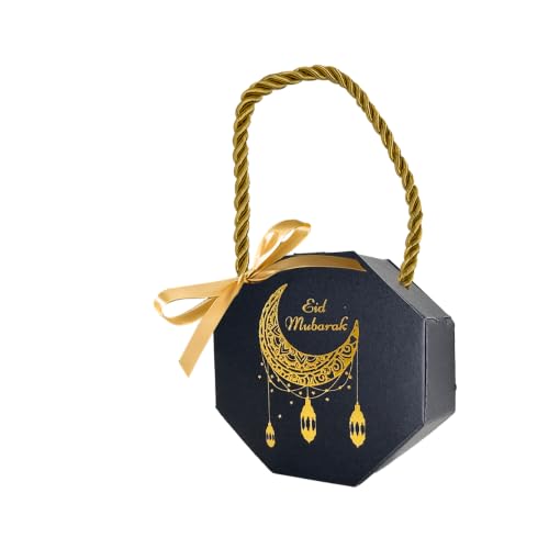 10Pcs Ramadan Gift Boxes Islamic Muslim Party Decoration Candy Cookie Chocolate Packaging Box Ramadan EID Gifts(Set 3) - color: Set 3