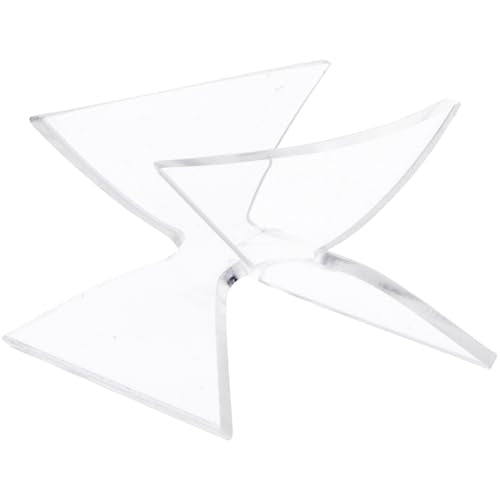 Plymor Clear Acrylic Nautilus Shell Holder Stand, 1.625" H x 2.375" W x 2.625" D - size: 1.625" x 2.375" x 2.625"