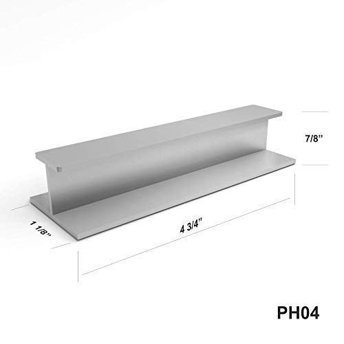 HRX Self-Adhesive Edge Fingerpull Door Handle - Easy to Install Screwless Peel and Stick on Glass, Wood, Metal, Plastic - Sliding Doors Knob for Kitchen Fronts, Drawers & Dressers Panels - 2 Pack - color: Clear Anodized