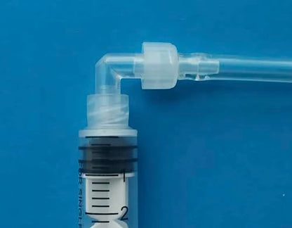 10-Piece L-Shaped Plastic Elbows – 90-Degree Hose Fittings and Tubing Connectors, Right-Angle Syringe Adapter for Luer Lock Tips, Plastic Tube Connector