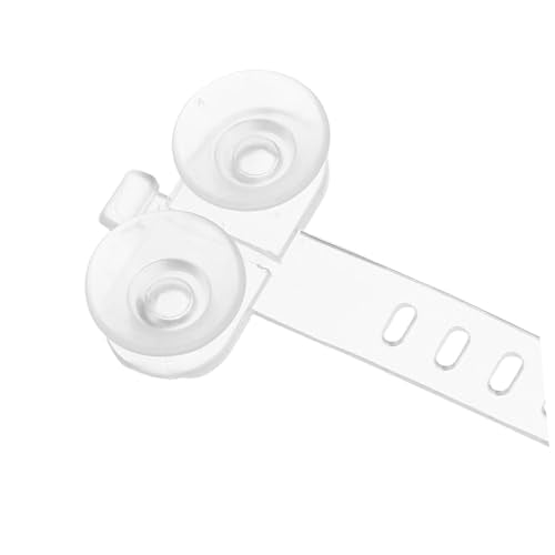 PRETYZOOM 50pcs Aquarium Suction Cup Clips with White Zip Ties for Fish Tank Air Hose and Tubing Fixing, Pipe Suction Cups for Aquarium Airline and Filter Tubes Holder