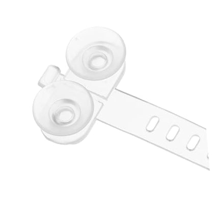 PRETYZOOM 50pcs Aquarium Suction Cup Clips with White Zip Ties for Fish Tank Air Hose and Tubing Fixing, Pipe Suction Cups for Aquarium Airline and Filter Tubes Holder