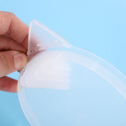 dPois Plastic Measuring Cup Thick Graduated Liquid and Dry Container Measuring with Handle Spout and Lid for Laboratory Kitchen Baking Transparent 2000ml - size: 2000ml