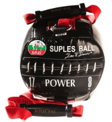 Suples Ball Strength – Bulgarian Bag Alternative for Functional Training, MMA, Wrestling, Judo, Grappling & Core Workouts - size: 17lbs, style: Intermidiate (10")