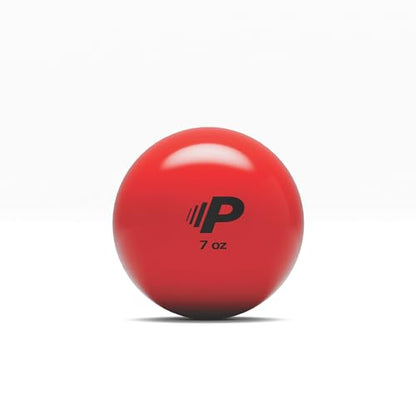 Simple Plyometric Weighted Ball | Baseball & Softball Training Ball | Arm Strength & Pitching | Durable PVC Shell with Sand Fill - size: 7oz