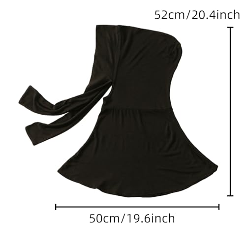 Yeieeo Adjustable Instant Hijab, Full Neck Coverage Breathable Jersey Headscarf for Muslim Women - color: Black
