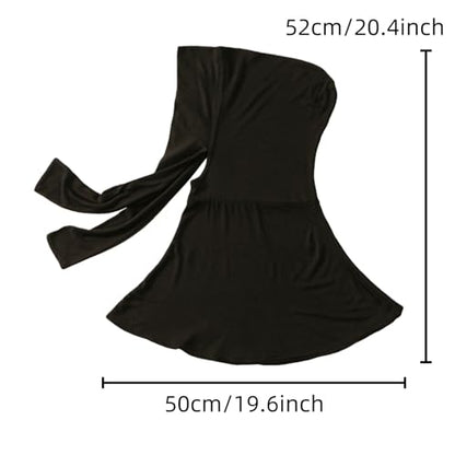 Yeieeo Adjustable Instant Hijab, Full Neck Coverage Breathable Jersey Headscarf for Muslim Women - color: Black