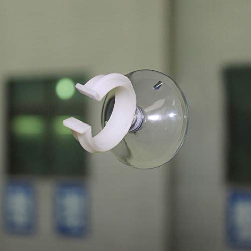 uxcell Aquarium Suction Cup Clips Airline Tube Holders Clamps for Fish Tank Clear 24mm 12Pcs - size: 24mm