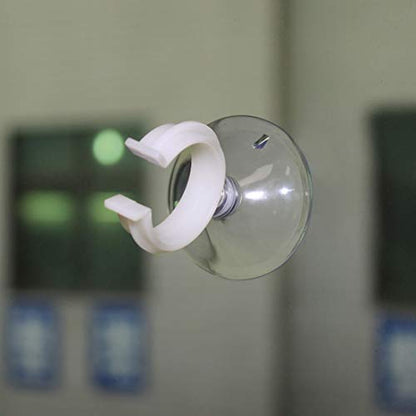 uxcell Aquarium Suction Cup Clips Airline Tube Holders Clamps for Fish Tank Clear 24mm 12Pcs - size: 24mm