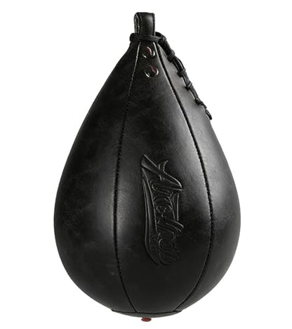 Boxing Speed Punching Bag MMA Training Speed Ball Hanging Swivel Reflex Bag Equipment Workout Kicking Martial Arts Home Gym Exercise Speed Bag - color: Black