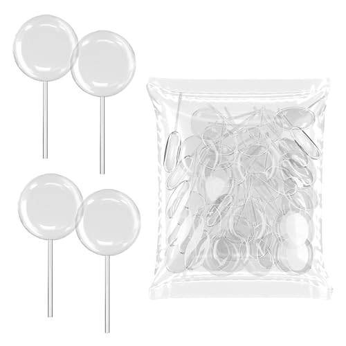 [Ball Style] Vabiooth 50Pcs 4mL Cupcakes Disposable Plastic Transfer Pipettes Liquid Dropper for Chocolate or Strawberries Cupcakes, Ice Cream, Mini Cakes, Waffles, Children's Painting - size: 50pcs, style: Ball Style