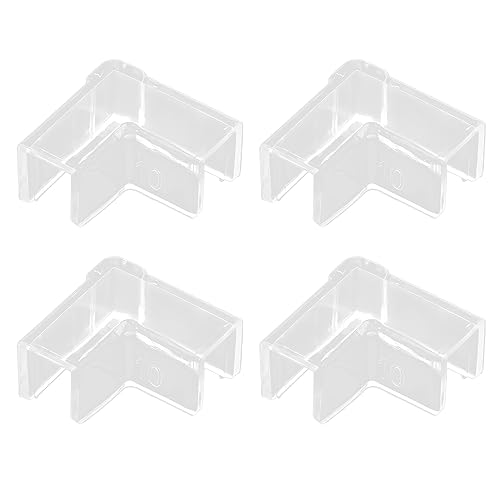 4PCS Fish Edges Protector Clear Fish Support Tools Clear Aquarium Fish Glass Protector Easy Install